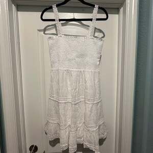 Steve Madden Happy Tiers Dress White Boho L NWT
